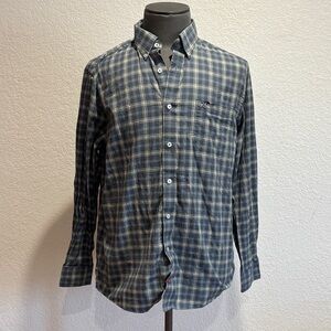 Classic Blue Plaid Men's Casual Shirt
